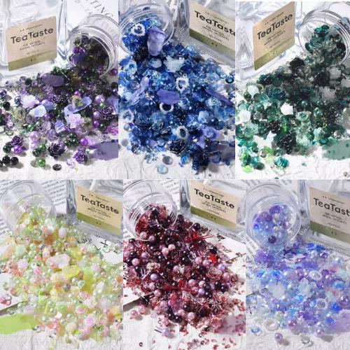 30ml Resin Nail Charms | Mixed 3D Nail Art Decorations | Aesthetic Color Themes | Kawaii Resin Fillers & Nail Accessories